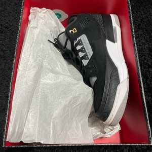 Mens size 13 Air Jordan 3 Retro TH black cement